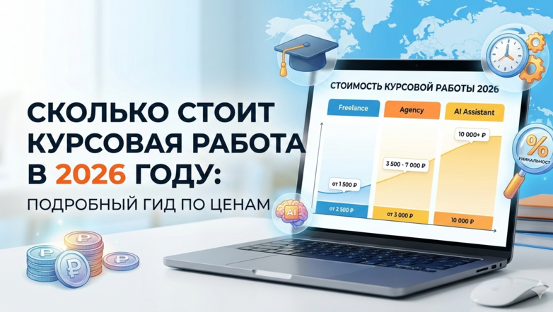 Статья Сколько стоит курсовая работа в 2026 году: подробный гид по ценам